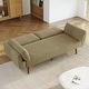 preview thumbnail 15 of 13, 73" W Upholstered Corduroy Convertible Sleeper Sofa Bed with Pillows