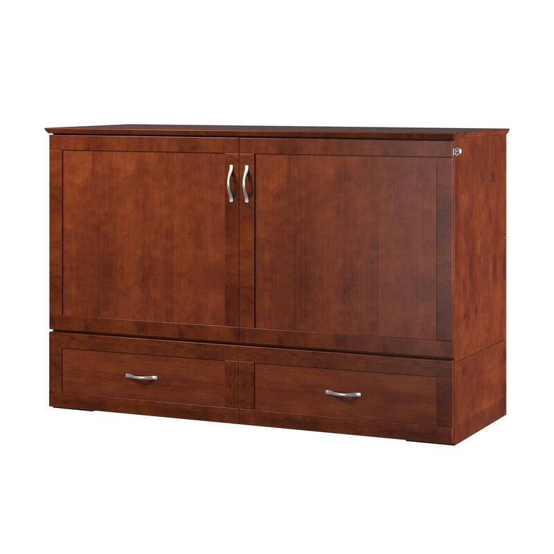 Hamilton Murphy Bed Chest with Storage Drawer and Built-In Charger
