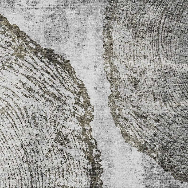 HomeRoots Abstract Transitional Rectangle Outdoor Rug