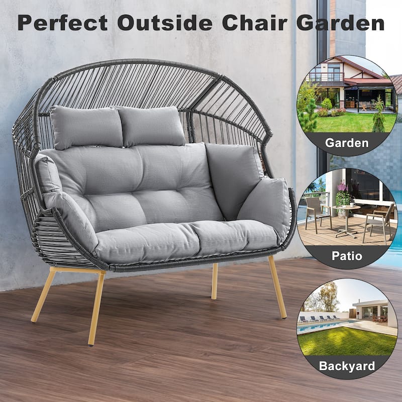 Pocassy Outdoor Egg Chair Garden Funiture