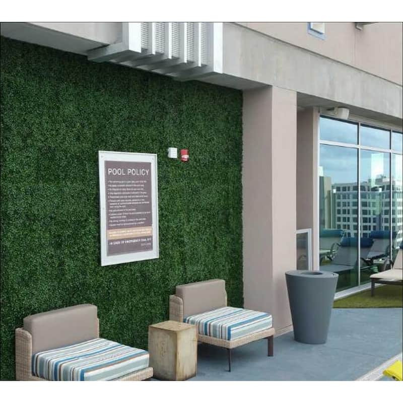 20"x20" Artificial Boxwood Hedge Greenery Panels - 12pc