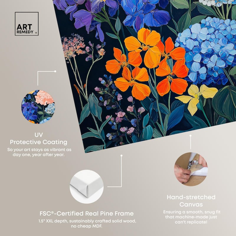 Twilight Blossoms I Canvas by Art Remedy, Gallery Wrapped