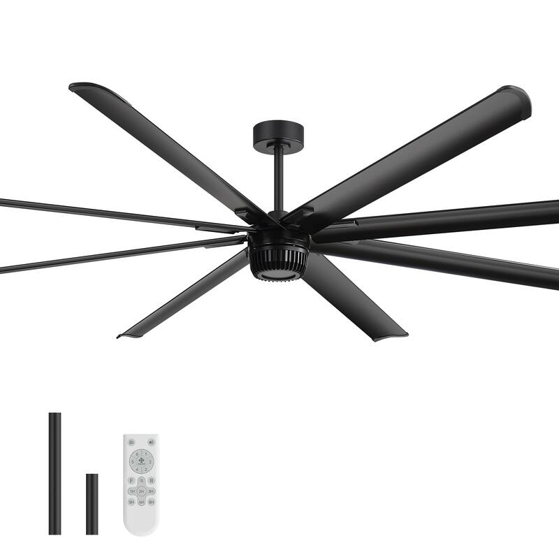 72"/84"/96"/100"/120" Extra Larger HVLS Commercial Ceiling Fan with Remote and Aluminum Blades