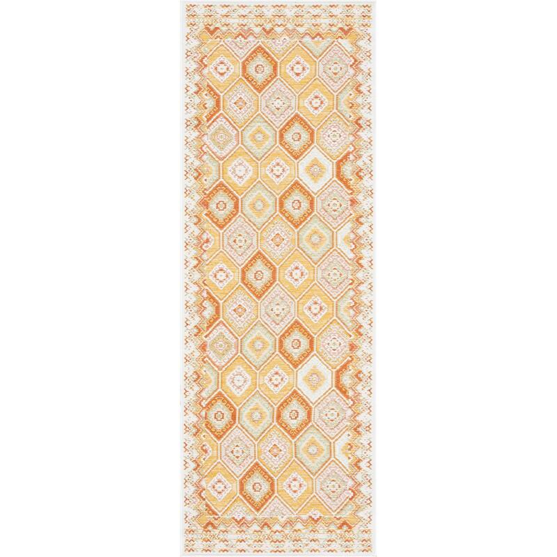 Alfresco Nautical & Coastal Geometric Reversible Indoor/Outdoor Area Rug