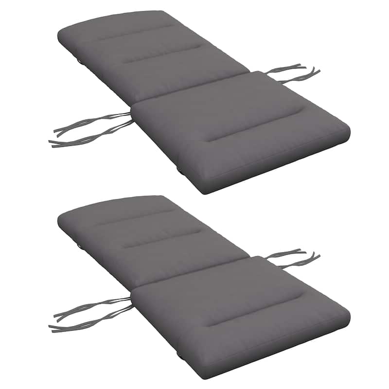 Outsunny Adirondack Chair Cushions, Outdoor Chair Cushions for Fire Pit Chairs with Seat Cushion, Back Cushion and Ties