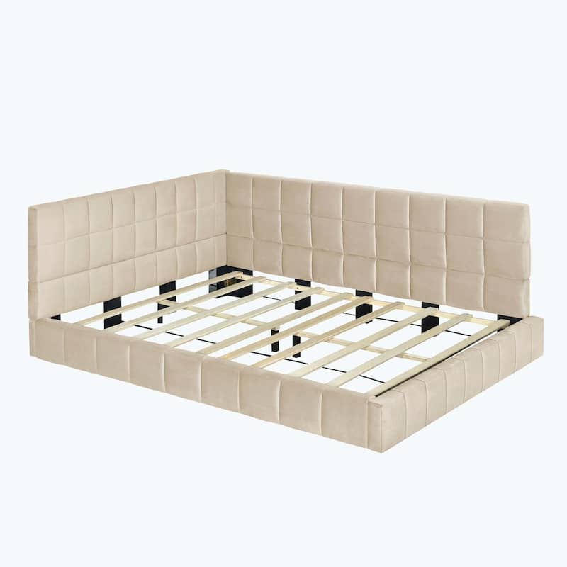 Full Size Classic Mid-Century Modern design Upholstered Daybed