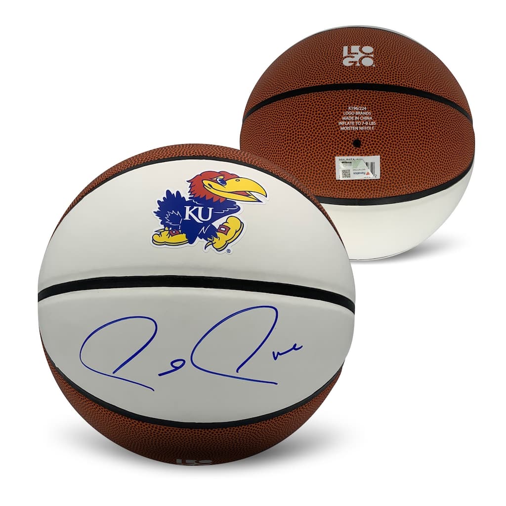 Paul Pierce Autographed Kansas Jayhawks Signed Basketball Fanatics Authentic COA - 6
