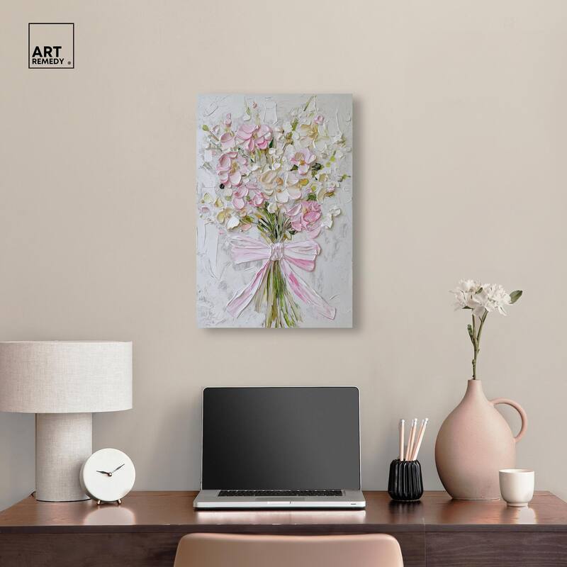 Layered Lily Canvas by Art Remedy, Gallery Wrapped