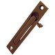 preview thumbnail 2 of 0, Emtek 4" Height Solid Brass Edge Pull for Sliding Doors Oil Rubbed Bronze