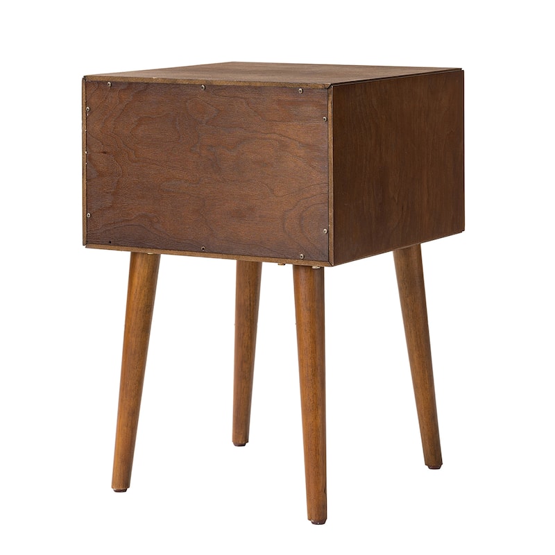 Nightstand with 2-Drawers, Small Side End Table with Storage