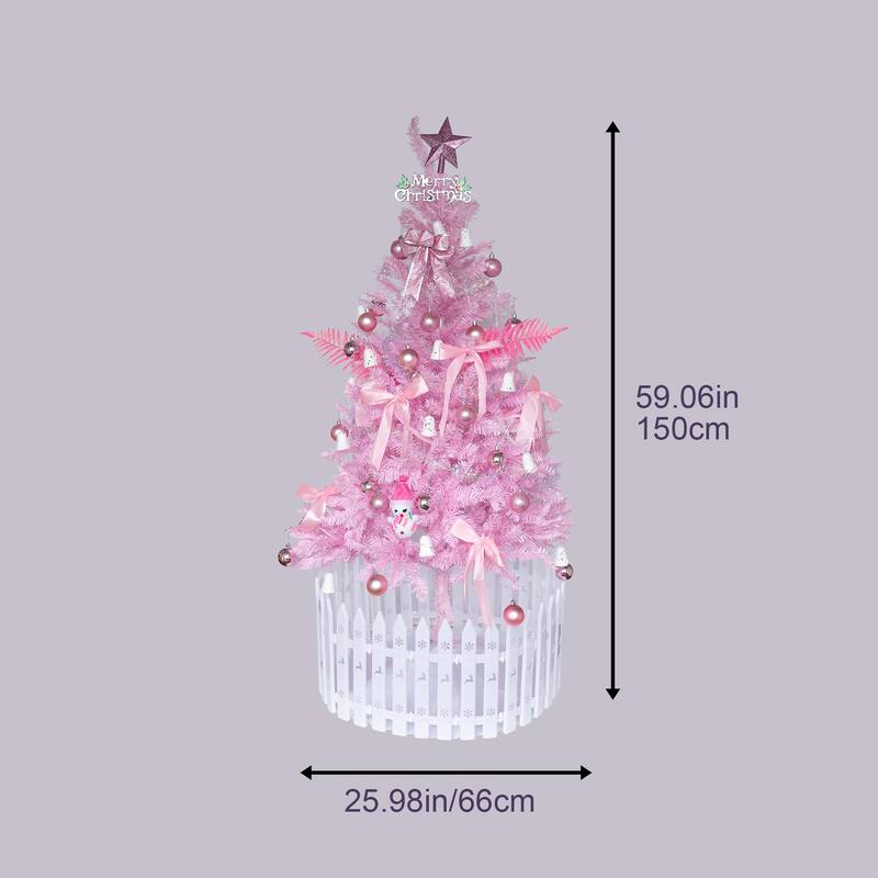 5FT Christmas tree pink