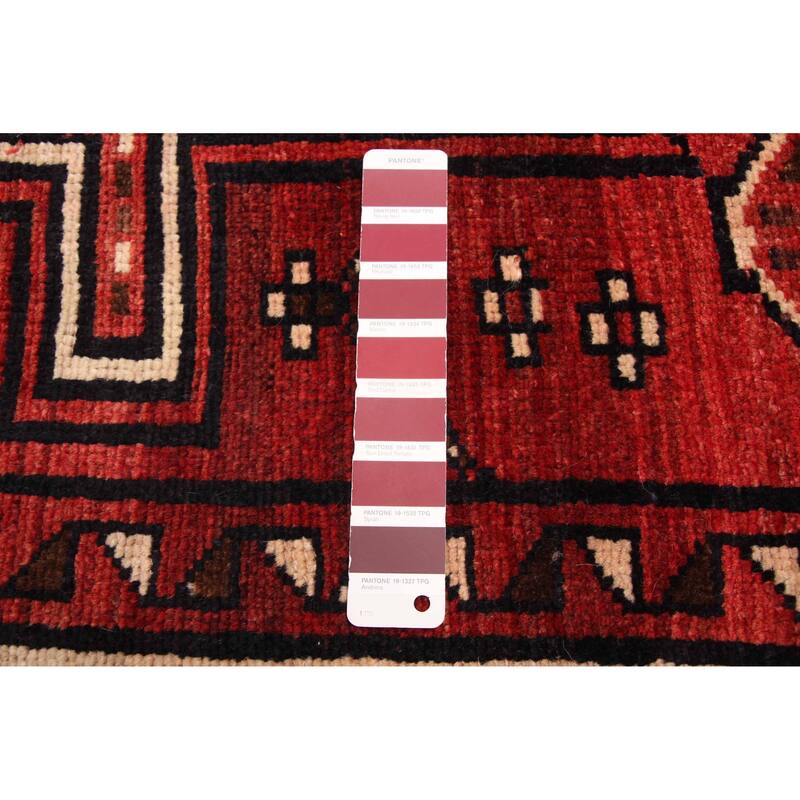 ECARPETGALLERY Hand-knotted Melis Vintage Red Wool Rug - 4'10 x 6'7