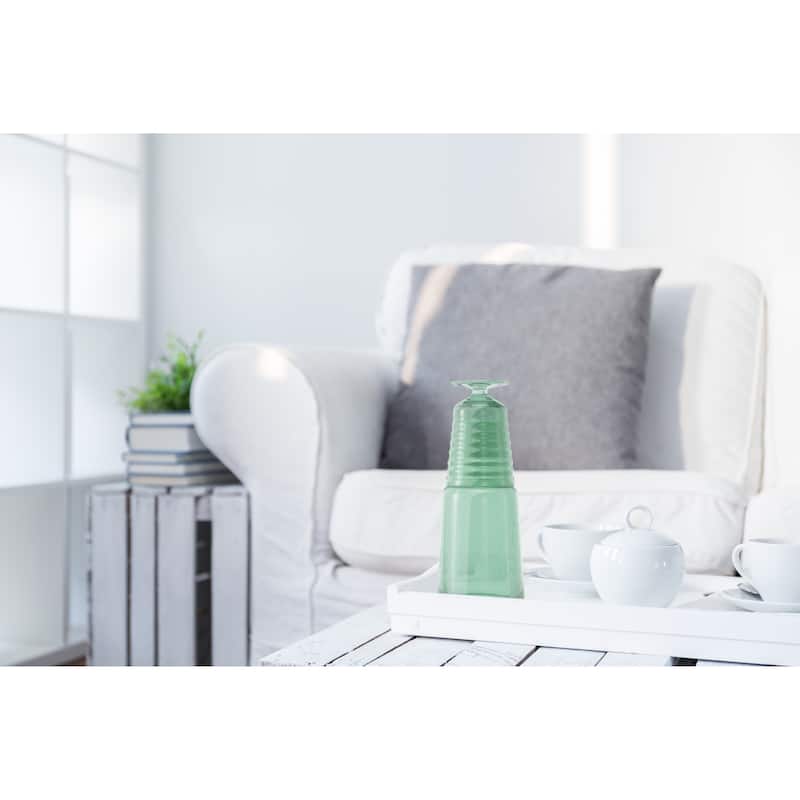 American Atelier Bedside Water Carafe with Footed Glass/Lid