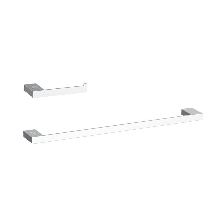 Indigo Home 2-Piece Bathroom Hardware Set - Chrome