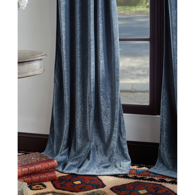 Martha Stewart Naples Chenille Solid Curtains - Panel Pair or Valance
