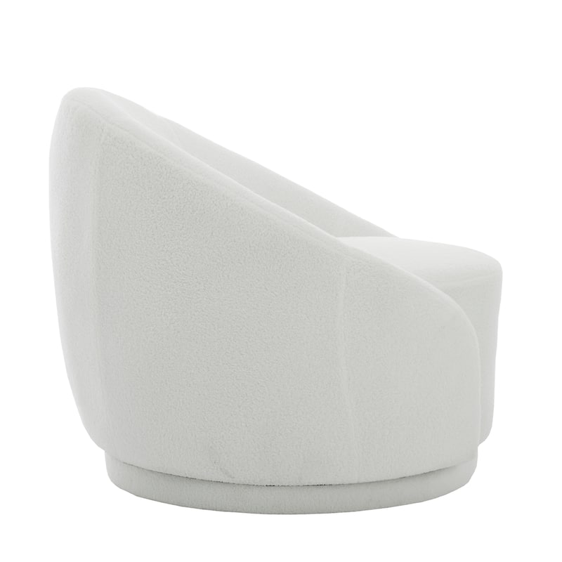35" Wide Upholstered Swivel Accent Barrel Chairs (Set of 2)