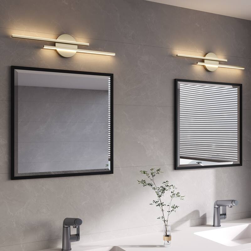 2-PACK Modern Dimmable Metal LED Bathroom Vanity Light