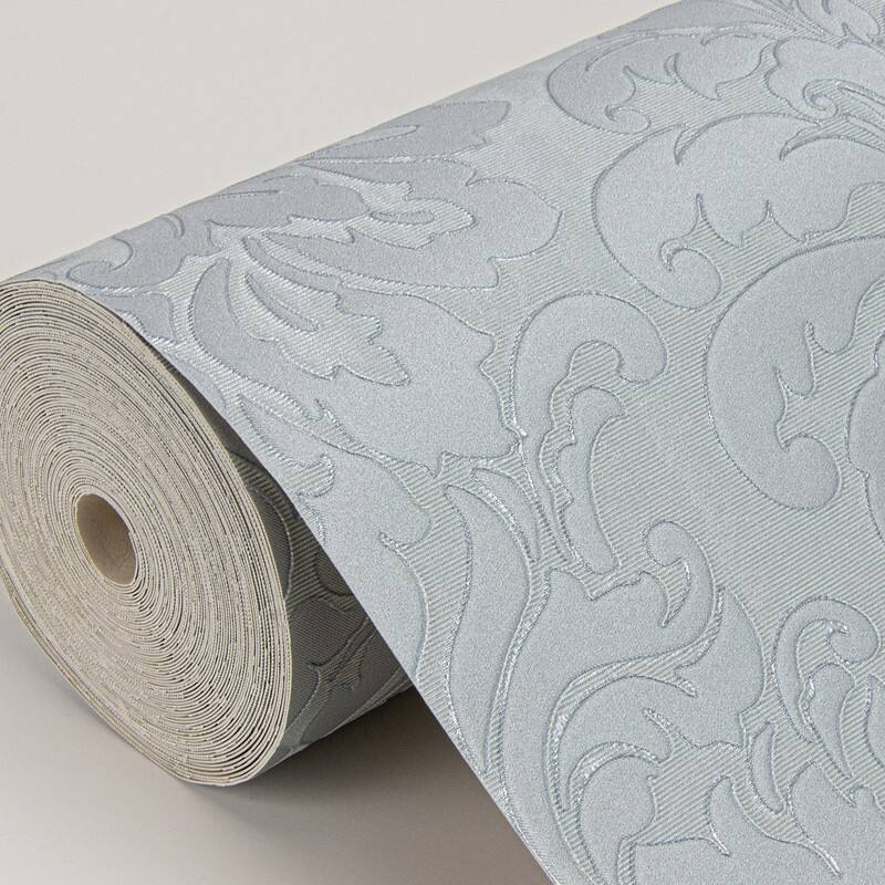 Sirpi Betina Light Blue Damask Wallpaper - 20.9 x 396 x 0.025