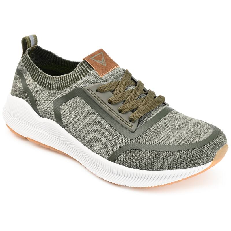 Vance Mens Keller Knit Athleisure Sneaker - Green - 13