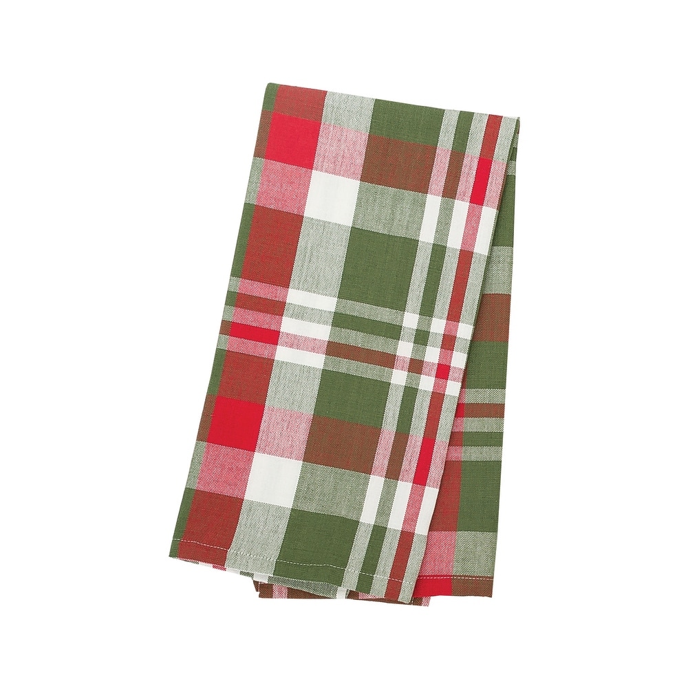 Franklin Black and Red Plaid July 4th Woven Cotton Kitchen Towel - Kitchen  Towel - Bed Bath & Beyond - 35404493