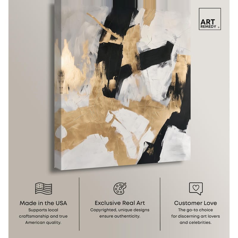 Cracked Gilt I Canvas by Art Remedy, Gallery Wrapped