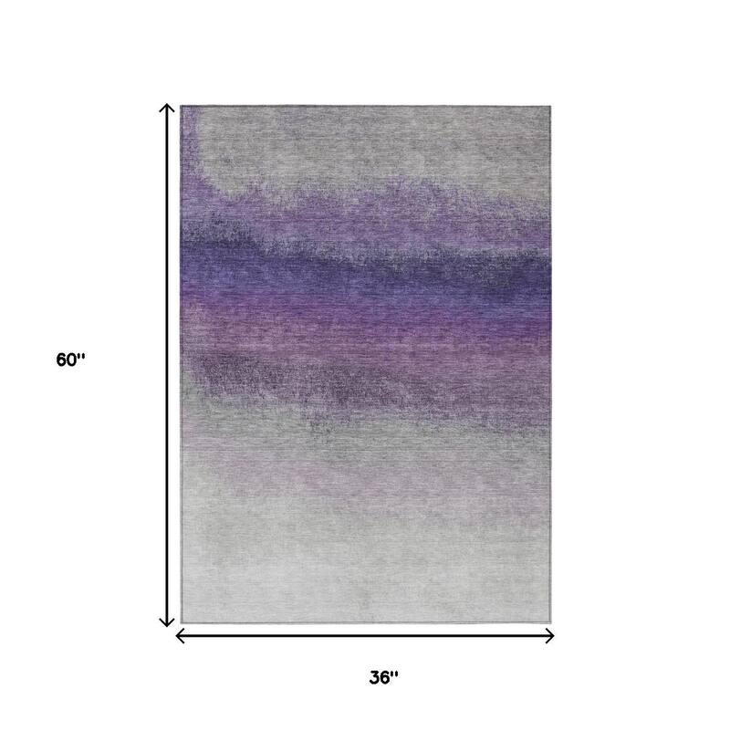 HomeRoots Ombre Transitional Rectangle Outdoor Rug