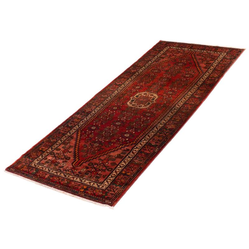 ECARPETGALLERY Hand-knotted Andelz Copper Wool Rug - 3'7 x 9'4