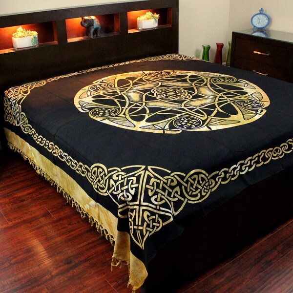 Shop Heavy Celtic Wheel Of Life Tie Dye Tapestry Wall