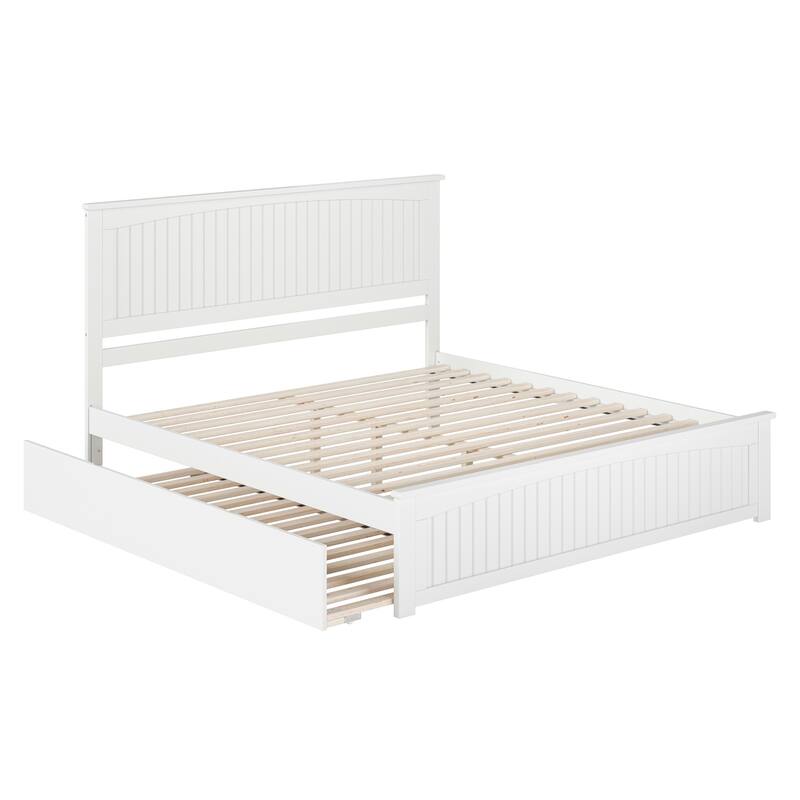 Nantucket Bed with Matching Footboard and Twin XL Trundle