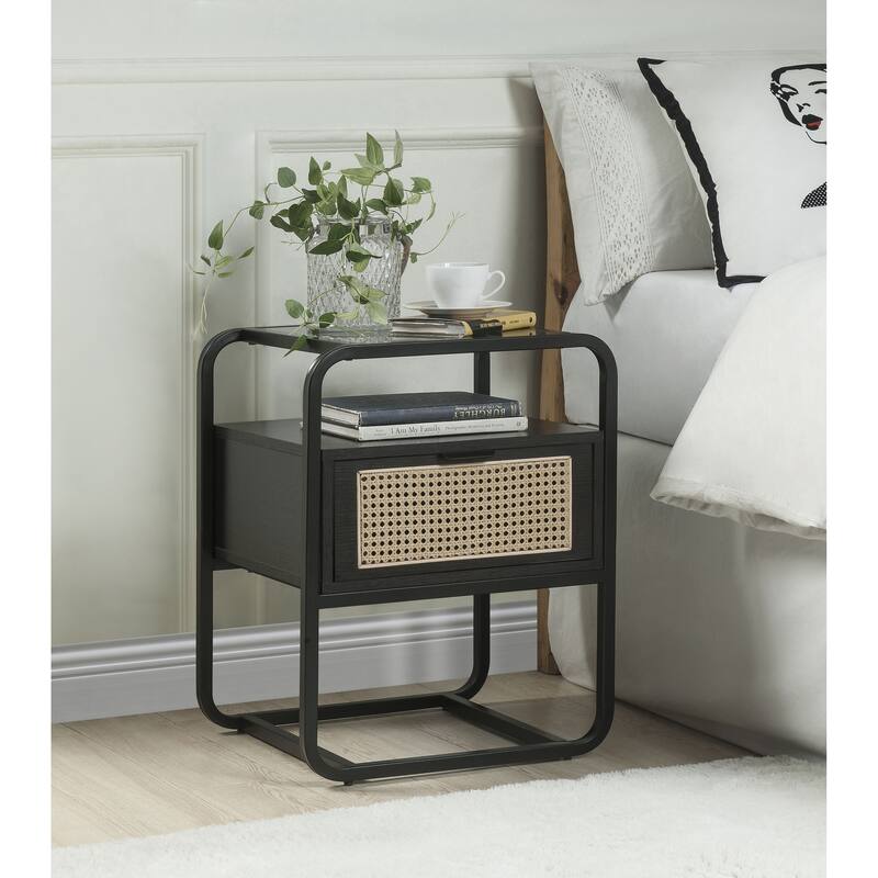 ACME Colson 1-drawer Accent Table in Black