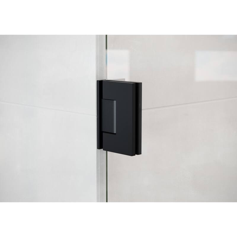 Glass Warehouse 78" x 62.75" Frameless Towel Bar Shower Door - Wall Hinge