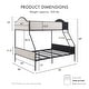 preview thumbnail 2 of 4, Furniture of America Orven Modern Black Metal Twin over Full Bunk Bed