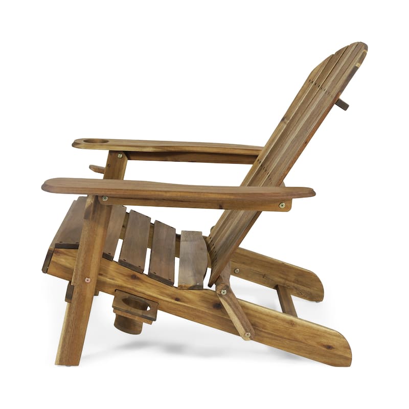 Bellwood Acacia Wood Folding Adirondack Chair by Christopher Knight Home
