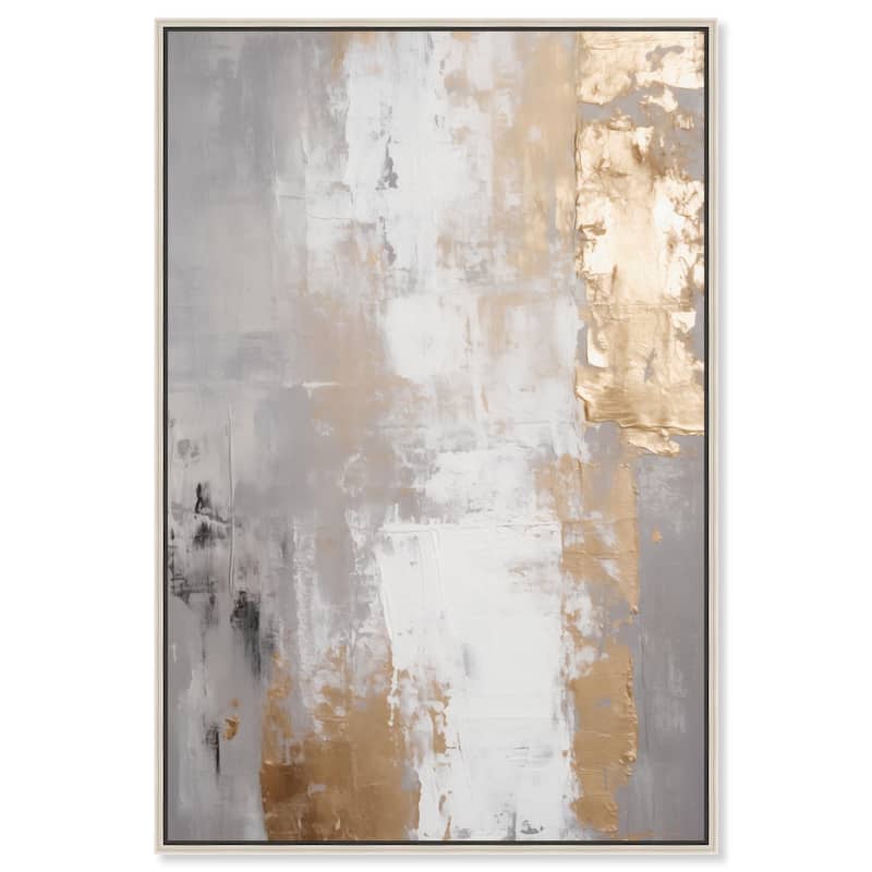 Woven Reminiscence III Canvas by Art Remedy - Silver - 30" x 45"