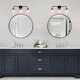 preview thumbnail 16 of 20, Olia Modern Farmhouse Black Bathroom Vanity Light Linear Dimmable Glass Wall Sconces