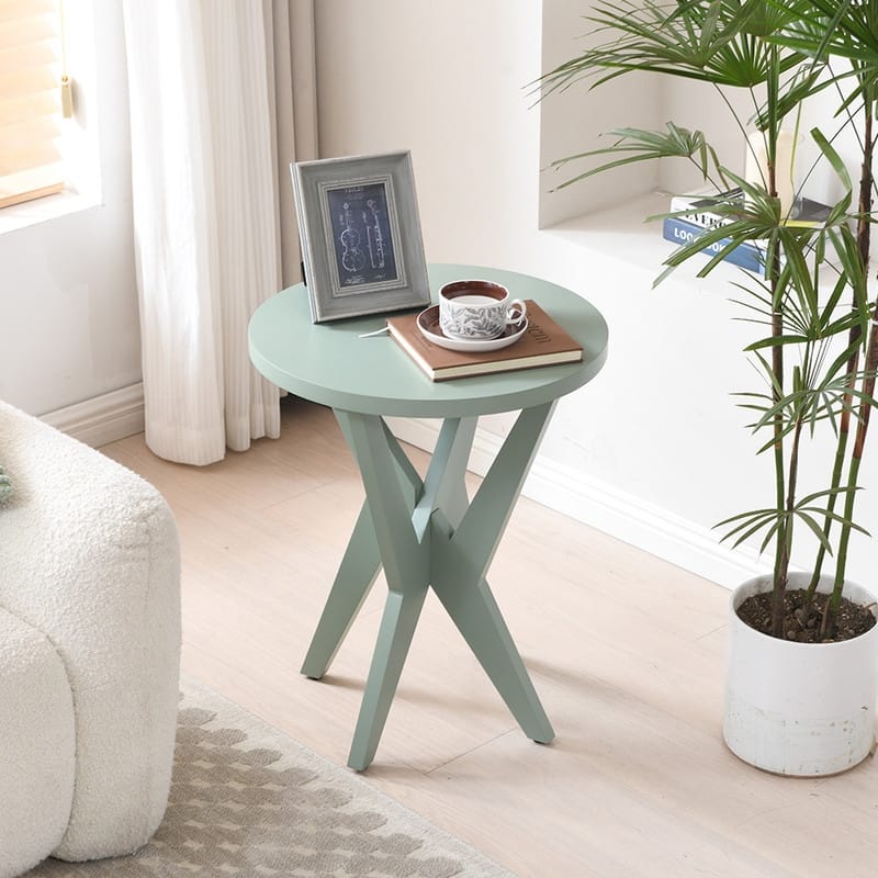 Round Solid Wood Coffee Table