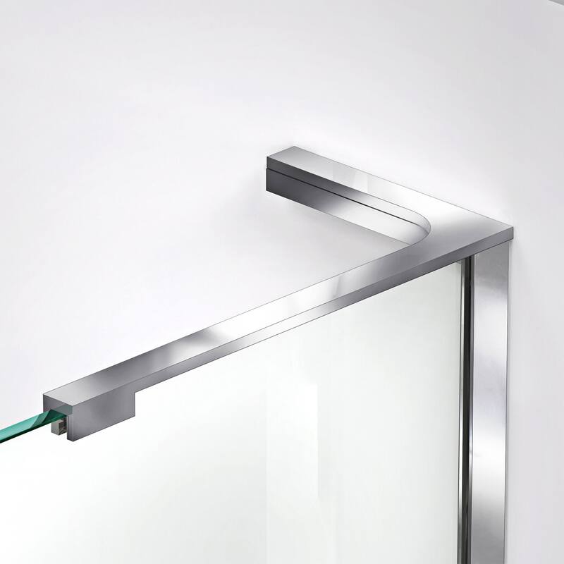 DreamLine Prism Plus 36 in. x 36 in. x 74 3/4 in. Hinged Shower Enclosure and Shower Base Kit - 36" x 36"
