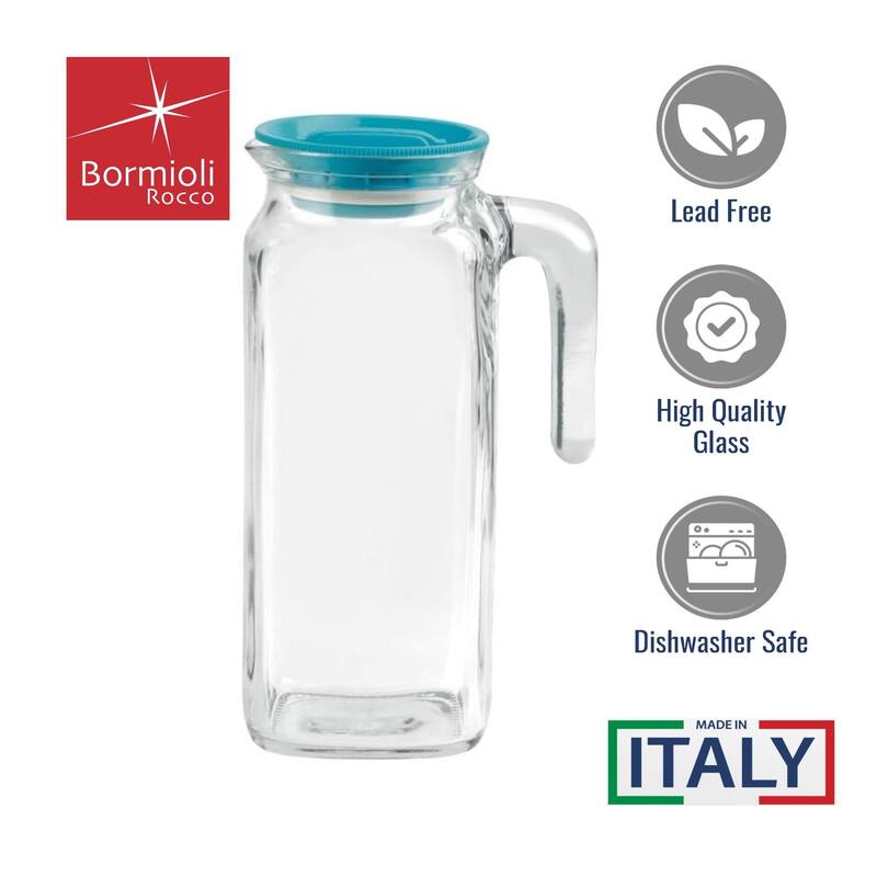Bormioli Rocco Set of 2 Frigoverre Classic Jugs with Lid