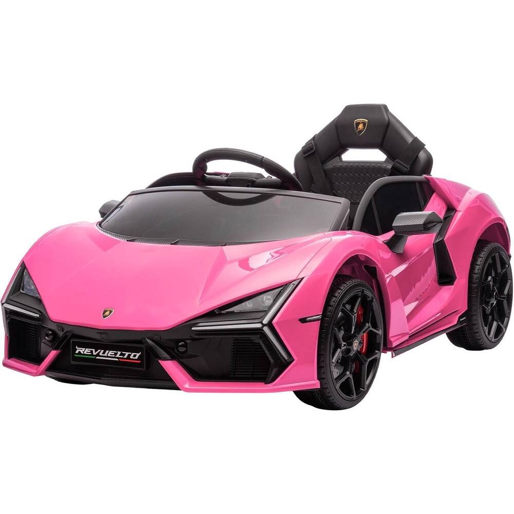 12V Kids Ride on Car Toy, Licensed Lamborghini Revuelto for Kids Best Gift