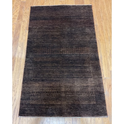 HERAT ORIENTAL Hand-knotted 3' x 5' Indo Gabbeh Wool Rug - 3' x 5'