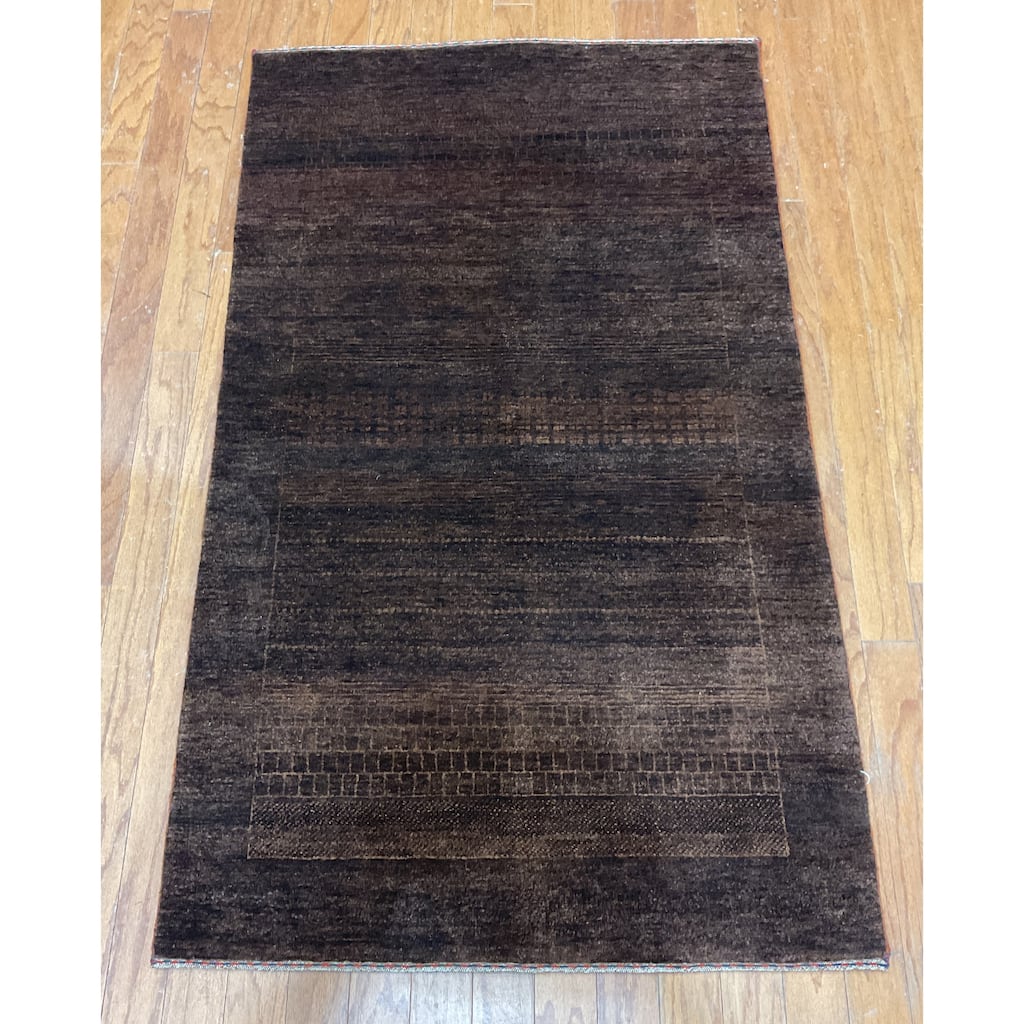 HERAT ORIENTAL Hand-knotted 3' x 5' Indo Gabbeh Wool Rug - 3' x 5'