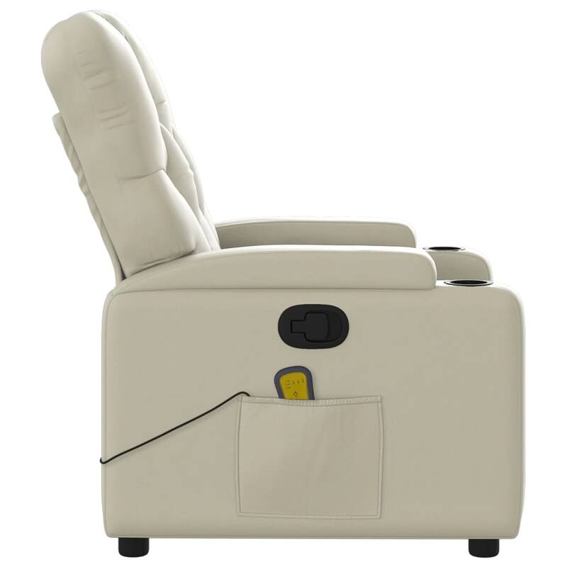 vidaXL Massage Recliner Chair Reclining Armchair for Elderly Faux Leather