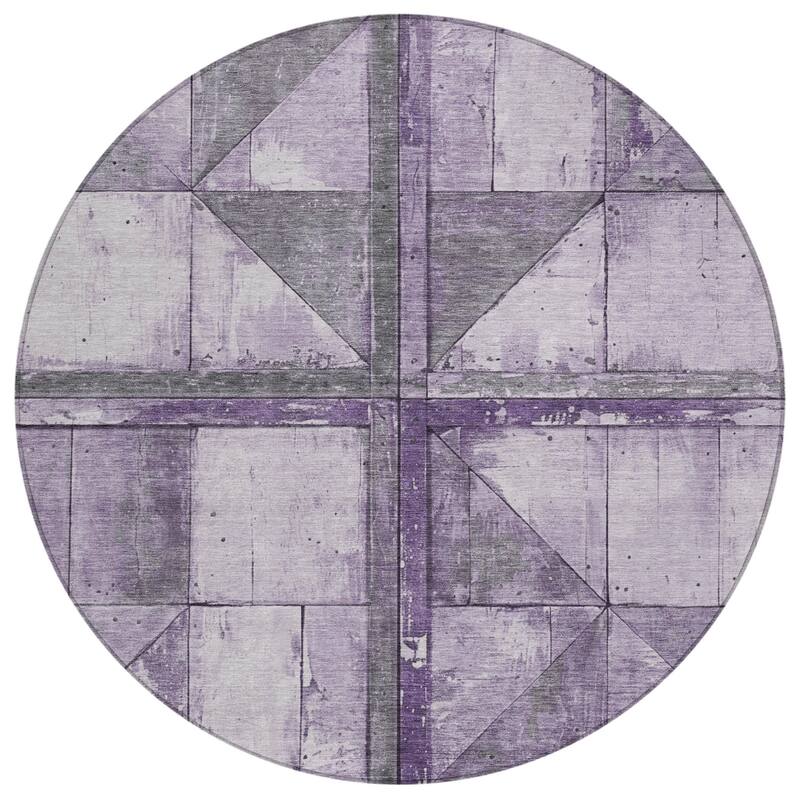 HomeRoots Geometric Transitional Rectangle Outdoor Rug