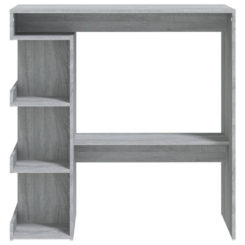 vidaXL Bar Table with Storage Rack 39.4"x19.7"x40" Engineered Wood - 39.4" x 19.7" x 40"