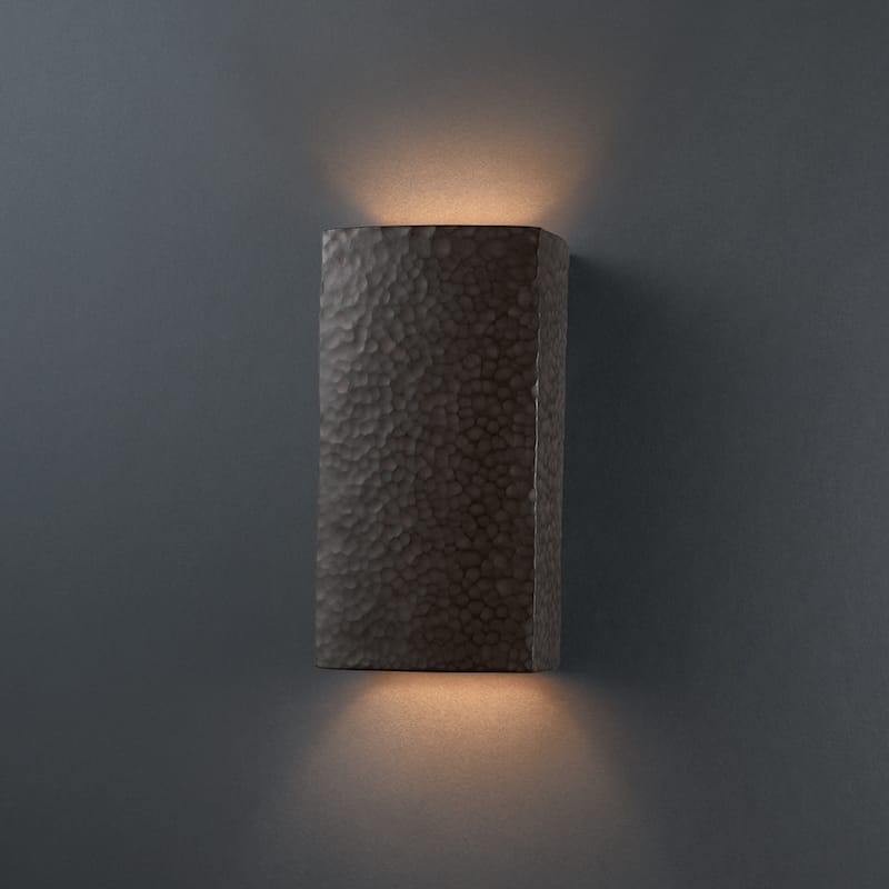 Justice Design Group Ambiance ADA Outdoor Small Ceramic Wall Sconce