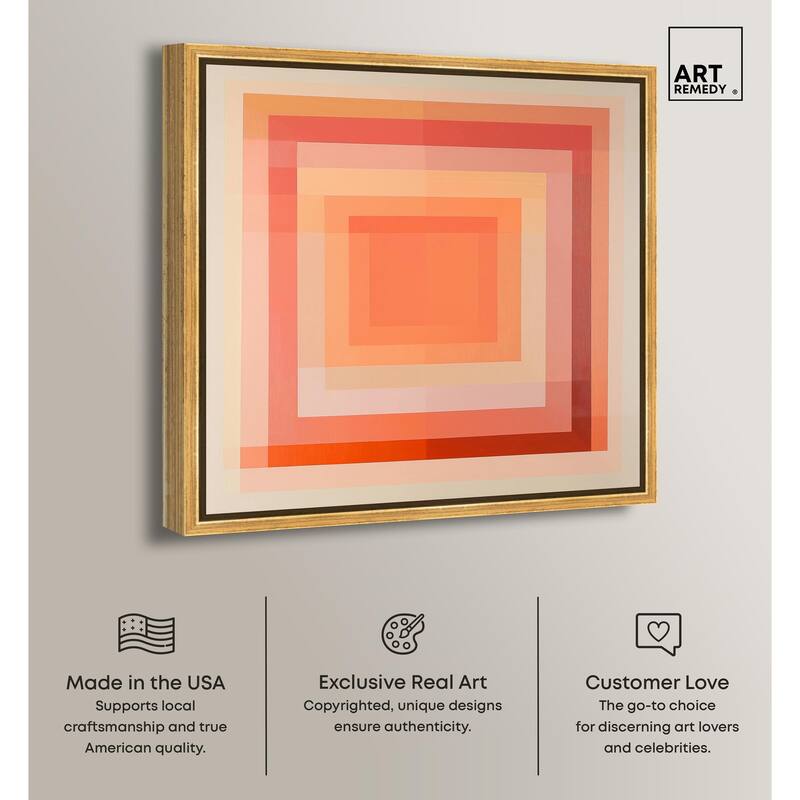 Minimal Color Blocks III Canvas by Art Remedy