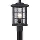 preview thumbnail 1 of 2, Stonington 1-Light Outdoor Post Mount in Mystic Black Mystic Black