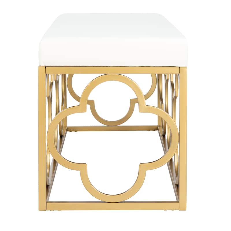 SAFAVIEH Penelope Moroccan Glam Rectangle Bench - 44.5" x 16.5" x 19" - 45Wx17Dx19H