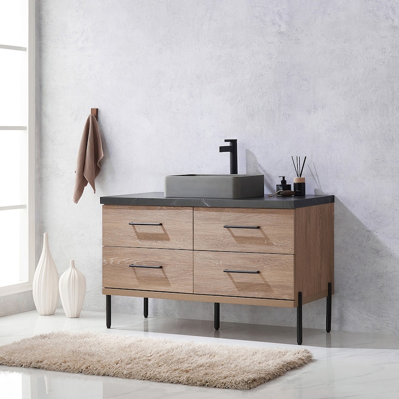 Miseno MV-NM-705148S Trento 48" Free Standing Single Basin Vanity Set