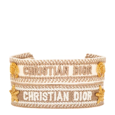 Christian Dior "Dioriviera" Bracelet Set - White and Taupe